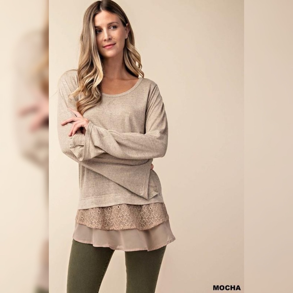 Lace Trim Top